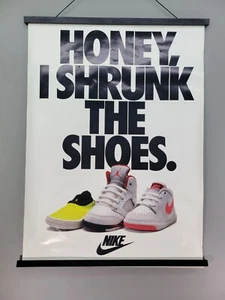 Nike Poster Honey I Shrunk The Shoes Nike Kids Shoes Poster 23"×32" - Picture 1 of 8