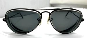 Vintage B&L 135 Aviators (Baush & Lomb) - Prescription Lenses - Black Frames - Picture 1 of 10