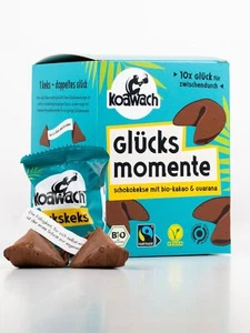 Koawach Glückskekse Glücksmomente Schokolade Vegan – Schokokeks Einzeln Verpackt - Bild 1 von 7