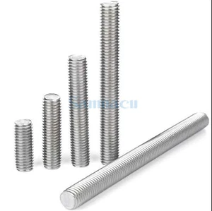 M6 M8 304 asta filo intero acciaio inox asta a vite bullone senza testa borchie complete - Foto 1 di 4
