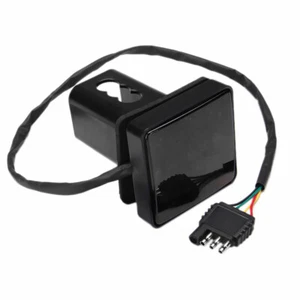 Smoked Lens 15-LED Brake Light Trailer Hitch Cover Fit Towing & Hauling 2" Size - Picture 1 of 14