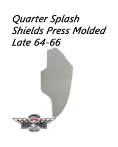 C2 Corvette Press Molded Rear Quarter Panel Splash Shields - Passenger - Grey - Picture 1 of 5