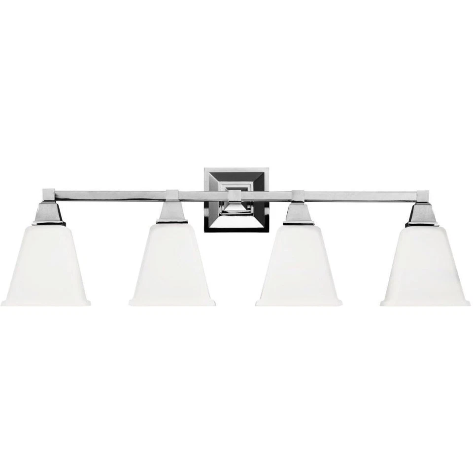Sea Gull Denhelm 4 Light 32 inch Chrome Bath Vanity, 4450404-05 - Image 1 of 1