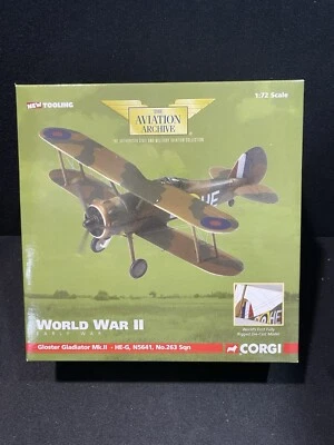 Corgi AA36201 Gloster Gladiator Mk.II HE-G N5641 No. 263 Sqn Airplane 1:72 - Image 1 of 4