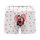 Men Valentine's Day Printed Boxer Briefs Shorts Underpants Underwear Gifts