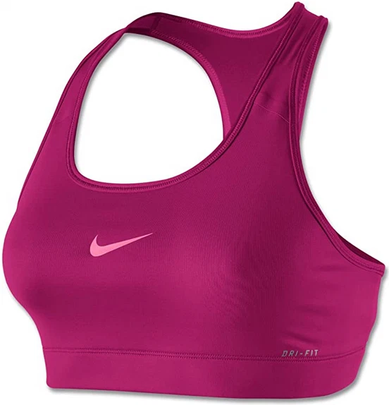 NEW NIKE PRO [XS] Women's DRI-FIT Medium Support Sports Bra-Fuchsia 375833-660 - Image 1 of 1