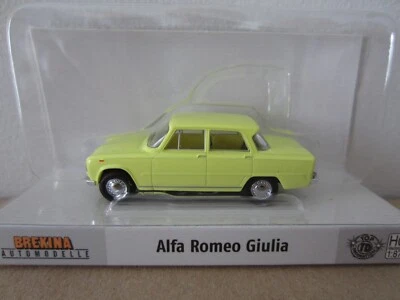 BREKINA 29526 ALFA ROMEO GIULIA in YELLOW - model is PLASTIC - HO or 1:87 scale - Image 1 of 3