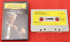 TCHAIKOVSKY SYMPHONY NO 4 - CASSETTE TAPE - KARAJAN - DG 330 883 - Picture 1 of 5