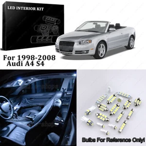 Error Free White 19pcs Interior LED Light Kit for 1998-2008 Audi A4 S4 Avant - Picture 1 of 7