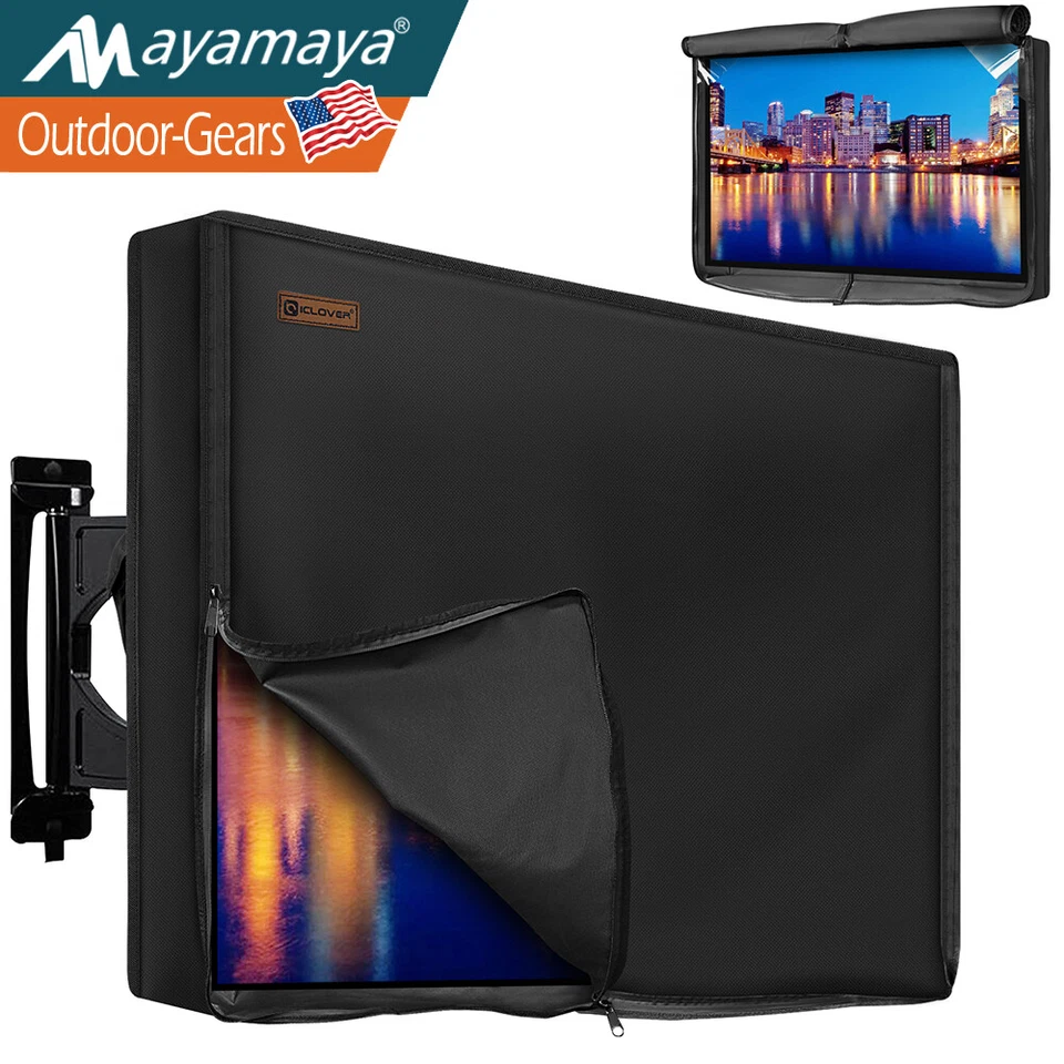 30-65 inch Outdoor TV Cover Fitted Waterproof Weatherproof Television Protector - Image 1 of 4