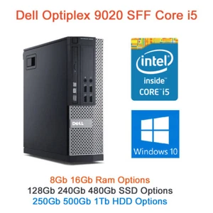 Dell Optiplex 9020 SFF i5-4570 8GB 16GB Ram 128Gb 240GB 480GB SSD 500 HDD Win 10 - Picture 1 of 1