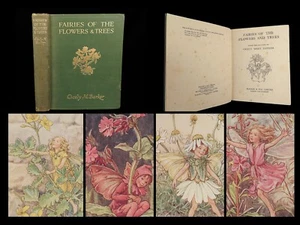 1927 FAIRY 1ed Fairies of the Flowers & Trees Fantasy Childrens Poetry Barker - Picture 1 of 24