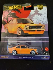 2024 HOT WHEELS PREMIUM Car Culture Japan JH4 2/5 '72 TOYOTA COROLLA LEVIN New - Picture 1 of 2
