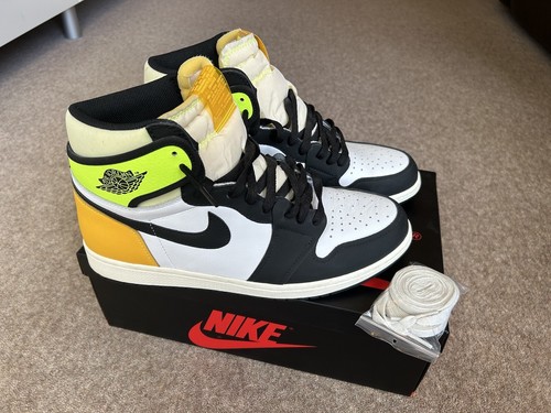 Nike Air Jordan 1 Retro High OG Volt G taglia UK 10 5