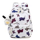 Daisy Prints Backpack for Girls Lovely Dog/Cat Pattern Bookbag Daypack