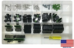 91 Piece Weatherpack Connector Wiring Kit - Seals Pin Terminals Extraction Tool - Picture 1 of 9