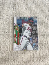 2020 Topps Holiday Metallic Snowflake Ronald Acuna Jr #HW96 Atlanta Braves