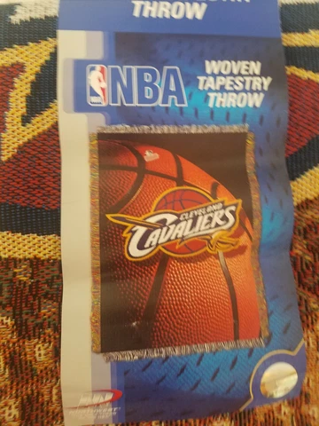 CLEVELAND CAVALIERS NBA WOVEN TAPESTRY THROW 48 X 60 NEW Cover
