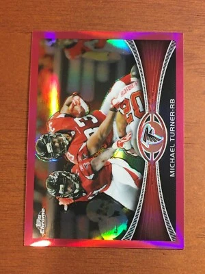 Michael Turner 2012 Topps Chrome Pink Refractor #130 /399 Atlanta Falcons - Image 1 of 2