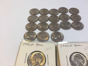 1940-d Jefferson nickel full steps Choice uncirculated - Picture 1 of 4