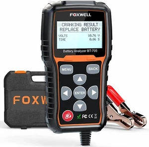 FOXWELL BT705 12V 24V Battery Load Tester Cranking &Charging Alternator Analyzer - Picture 1 of 7