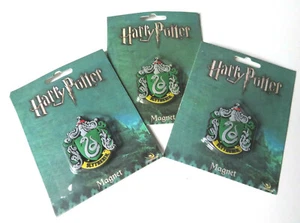 HARRY POTTER set of 3 Metal Magnets SLYTHERIN CREST Warner Brothers Cinereplicas - Bild 1 von 2