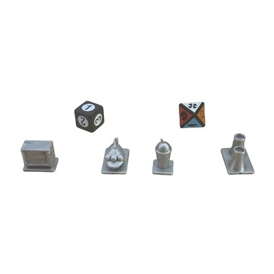 THE SIMPSONS SCENE IT DVD Game Replacement Parts 4 Plastic Movers and 2 Dice - Image 1 of 4