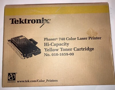 Tektronix Xerox Phaser 740 Hi Capacity Yellow Toner Cartridge 016-1659-00 - Image 1 of 4