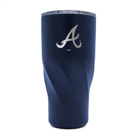 Atlanta Braves 30oz Morgan Stainless Steel Tumbler [NEW] MLB Cup Travel Mug Cover