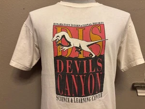 T-shirt vintage anni 90 Dinamation International Society Devils Canyons M - Foto 1 di 5