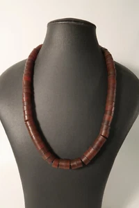 Perlas de ágata antiguas rodillos espacios en blanco Idar-Oberstein HE98 62 cm cuentas comerciales de ágata antiguas - Imagen 1 de 8