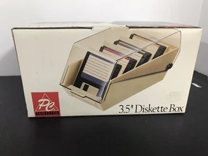 Gemini PC Accessories 3.5" 50 Diskette Storage Box NEW 1995 Vintage Old Stock - Picture 1 of 9