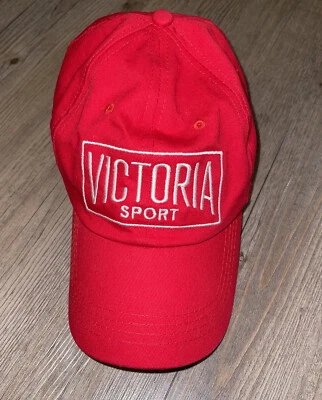 维多利亚的秘密运动刺绣 VSX 棒球帽红色可调节 — 第 1/3 张图片