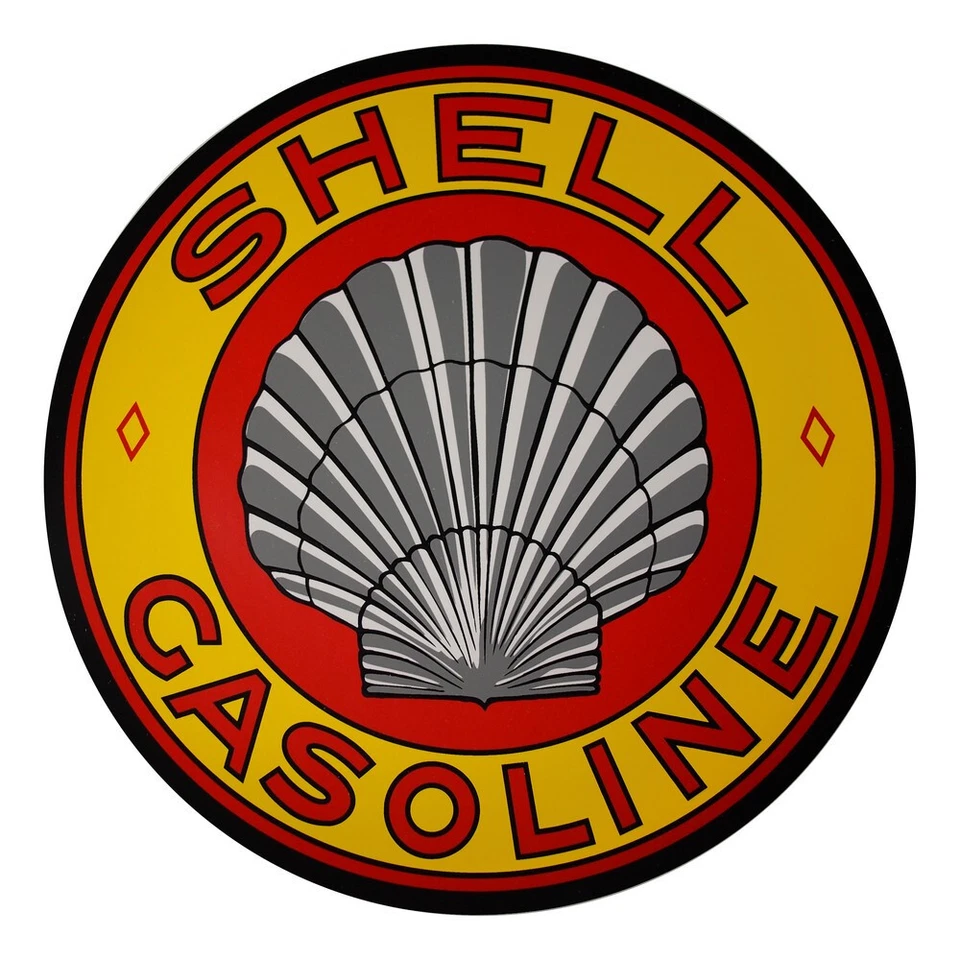Shell Roxana (Yellow) 12" Vinyl Decal (DC414) - Image 1 of 1