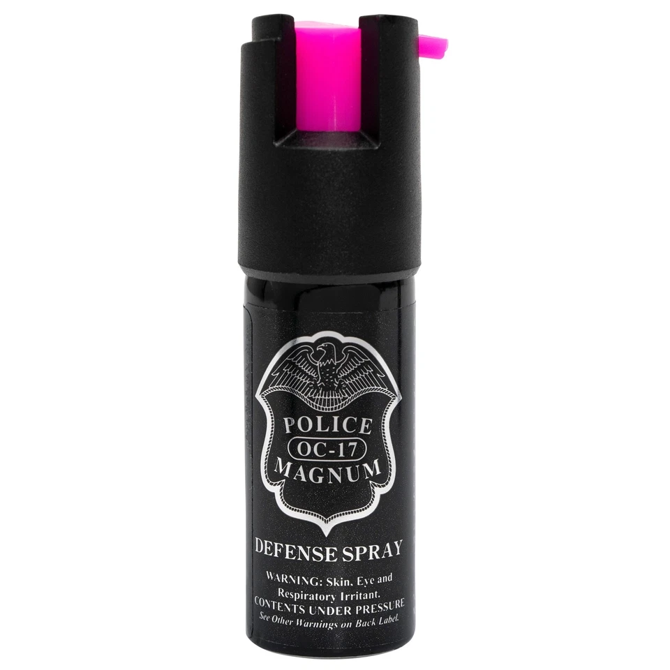 Police Magnum Pepper Spray 1/2oz Ounce HP Safety Lock Personal Defense Security