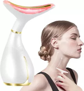 3-In-1 Beauty Massager for Face and Neck, Facial Massager with Heat, Vibration a - Picture 1 of 8