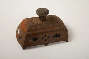 Cast Iron Match Safe/Holder (O4L) Brass Knob (JSF6) Striker Kitchen Wood Stove - Picture 1 of 8