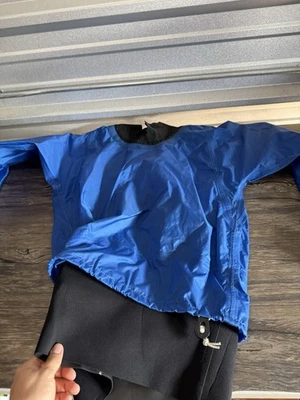 Bare Dry suit Drytop Kayak Paddling Jacket Top Blue  USA Sz M - Image 1 of 4