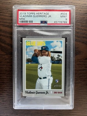 2019 Topps Heritage Mini Vladimir Guerrero Jr. RC #504 SSP /100 - Image 1 of 2