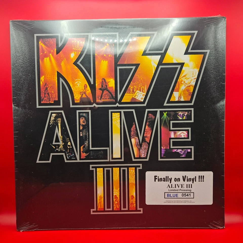 KISS ALIVE III Blue Sealed with Hype Sticker No. 0541 Foto 1 de 2