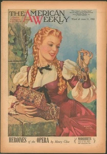 The American Weekly June 11 1950 June Haver~FBI~American Flag~Annie Oakley - Picture 1 of 6