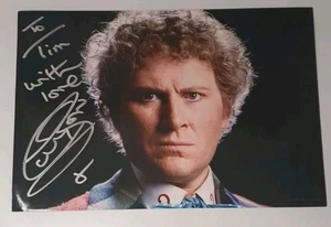 Foto Autogramm 11x8 Dr Who Colin Baker Stirnrunzelnder Arzt handsigniert - Bild 1 von 3