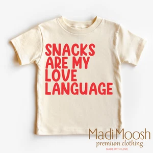 Snacks Are My Love Language Valentine's Day Shirt - Valentine Tee - Picture 1 of 7