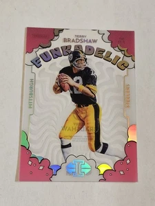 2022 Illusions Terry Bradshaw Funkadelic Pink #’d /399 SP Clear ✨️Ships Next Day - Picture 1 of 3