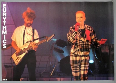 EURYTHMICS – rare vintage original 1983 RCA Records promo poster - Image 1 of 3