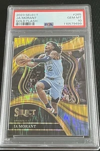 2023 Ja Morant Grizzlies 4/10 PSA 10 Panini Select Gold Flash Prizm #265 - Bild 1 von 3