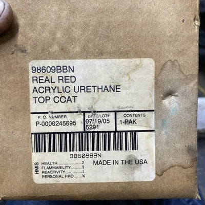 Harley-Davidson Motocicleta OEM Real Rojo Acrílico Uretano Top Coat  Foto 1 de 2