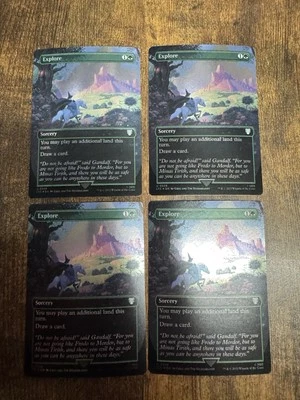 4x Explore FOIL 528 Hildebrandt Art MTG LotR Magic Pack Fresh - Image 1 of 2