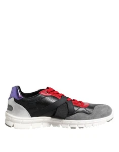 Dolce&Gabbana Men Multicolor Sneakers Leather Low Top Flat Trainer Shoes EUR 41 - Picture 1 of 8
