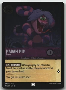 Madam Mim - Lámina de serpiente poco común Rise of the Floodborn 49/204 casi nueva - Imagen 1 de 2